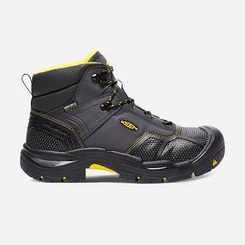 KEEN Logandale Waterproof (Steel Toe) - Tmavo Siva Pracovne Cizmy Panske, KEEN235